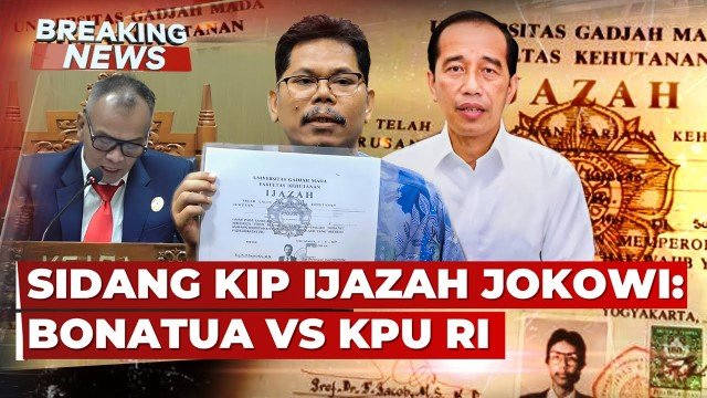 Bonatua Menangkan Gugatan: KIP Tampar Keras KPU, Ijazah Jokowi Wajib Dibuka ke Publik!