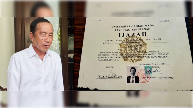 Dekan Fakultas Kehutanan UGM Kuliti Sampul dan Lembar Pengesahan Skripsi hingga Nomor Seri Ijazah Jokowi