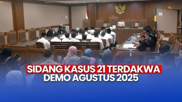 Lengkap! Daftar Nama 21 Tahanan Demo Agustus yang Divonis ‘Bebas Bersyarat’