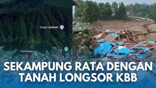 NGERI! Begini Kronologi Detik-Detik ‘Gemuruh Maut’ di Cisarua Bandung Barat, Kampung Hilang Dalam Hitungan Menit