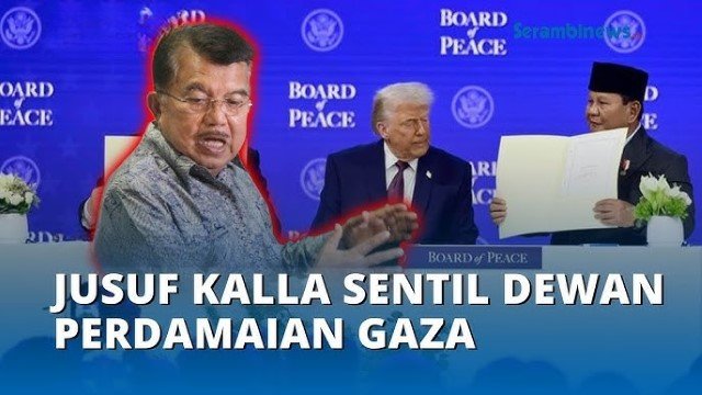 Respons JK Soal Piagam Perdamaian Donald Trump: Jangan Cuma Diatur Negara Besar!