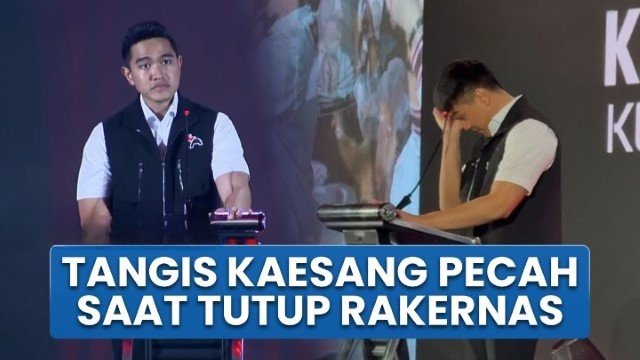 Ya Ampun! Kaesang Nangis di Penutupan Rakernas, Yakin PSI Bakal Jadi Partai Besar