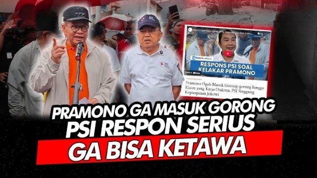 Gak Terima Pramono Sindir Jokowi, PSI Serang Balik: Pak Masuk Selokan Bukan Gaya-Gayaan, Tapi Ingin Cegah Banjir!