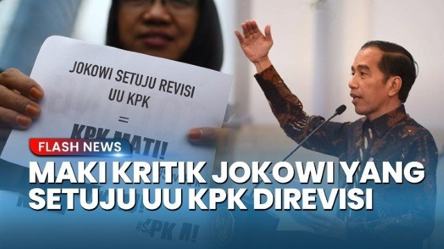 Kini Setuju, Jokowi Ngaku Dulu Tolak Revisi UU KPK, MAKI: Supaya Rakyat Seakan-Akan Terperdaya!