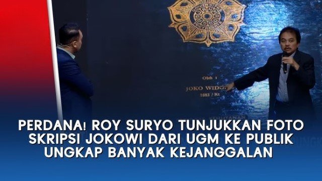 Roy Suryo Kembali Bongkar Kejanggalan Skripsi Jokowi, Dugaan Ijazah Palsu Semakin Memanas!