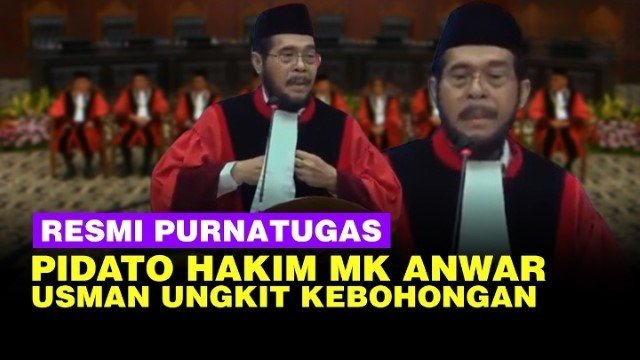 Purnatugas dari MK, Anwar Usman Putusan Nomor 90 Bukan Pintu Buat Gibran, Tapi Demi Anak Muda