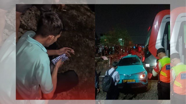 Sambil Sebats, Ini Pengakuan Mengejutkan Sopir Taksi Green SM dan Kesaksian Warga di TKP Kecelakaan Kereta
