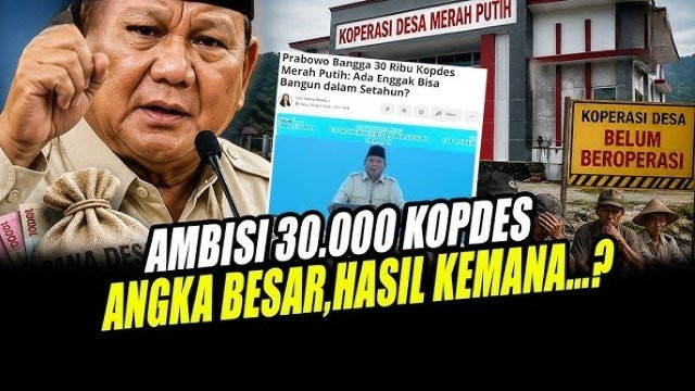 Bikin Dunia Tercengang! 30.000 Kopdes Berdiri di RI, Prabowo Jumawa Negara Lain Belum Tentu Bisa Meniru Kita!