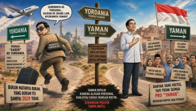 Dia Kabur ke Yordania Tapi Nyuruh Kita Kabur ke Yaman?