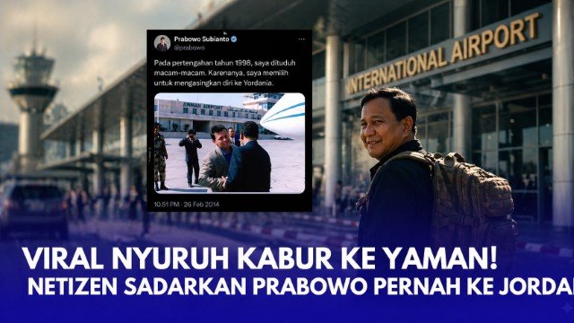 Kabur ke Yaman Dibalas Telak, Ray Rangkuti dan Gus Hilmi Sentil Masa Lalu Prabowo ke Yordania!