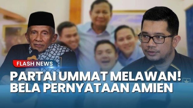Partai Ummat Protes Video Amien Rais Soal Prabowo dan Teddy Dihapus, Singgung Peran Kekuasaan!