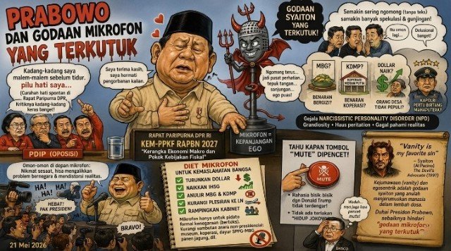 Petaka di Balik Podium Misteri 'Kutukan' Mikrofon Yang Selalu Menggoda Prabowo di Panggung Politik!