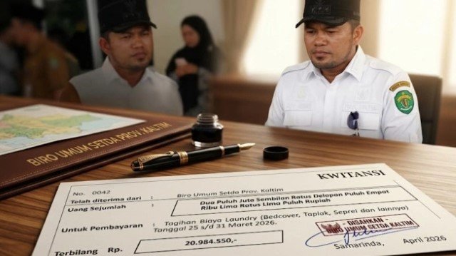 SKANDAL GILA! Viral Kuitansi Laundry Gubernur Kaltim Tembus Rp20,9 Juta Seminggu: Nyuci Celana Dalam Serasa Bayar Cicilan Motor