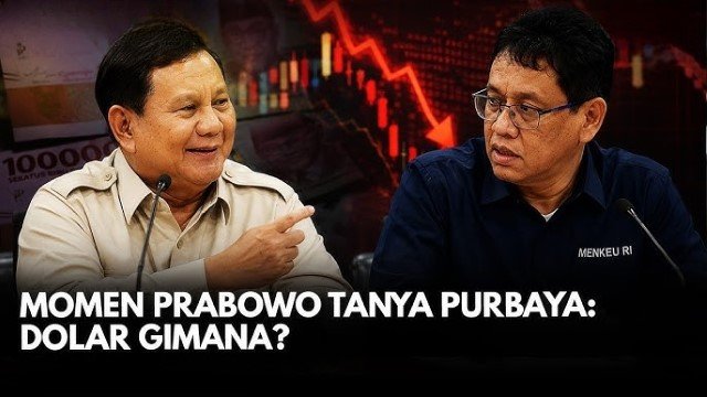 Terciduk! Detik-Detik Prabowo ‘Kepo’ Setengah Mati Tanya Kurs USD ke Purbaya Dolar Gimana!