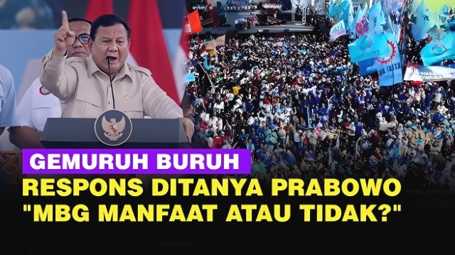 VIRAL Video Prabowo Tanya Soal Manfaat Program MBG, Respons Buruh Malah Bikin Kaget!