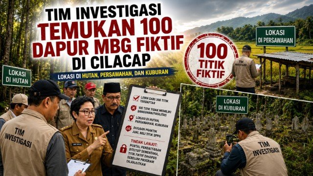 Geger! 100 Dapur MBG Fiktif Ditemukan di Cilacap, Lokasinya Bikin Geleng Kepala: Dari Hutan Belantara hingga Area Pemakaman