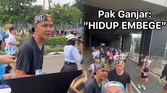 Mengejutkan Semua Orang! Ganjar Tiba-Tiba Teriak ‘Hidup Jokowi!’ di BTN Marathon