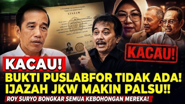 GEGER! Tim Hukum Dokter Tifa Bongkar Kejanggalan Fatal Bukti Puslabfor Ijazah Jokowi Ternyata Tidak Ada
