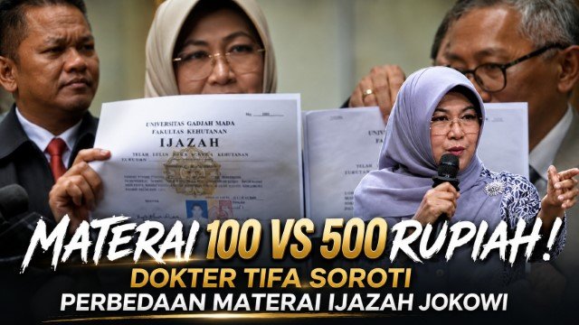 Geger Temuan Baru Dokter Tifa Soal Materai Ijazah Jokowi: UGM Langsung Buka Suara Pasang Badan!