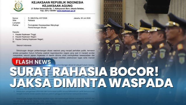 Pecah Kongsi! Surat Rahasia Kejagung Bocor, Jadi Sinyal Perang Dingin dan Krisis Kepercayaan Antar-Aparat