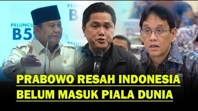 Prabowo Resah Indonesia Belum Lolos Piala Dunia Saya Tidak Puas, Bagaimana Caranya Harus Bisa!