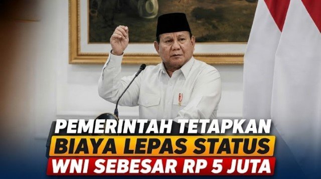 Waduh! Pemerintah Kini Tarik Biaya Rp 5 Juta Bagi Siapa Saja Yang Mau Lepas Status WNI