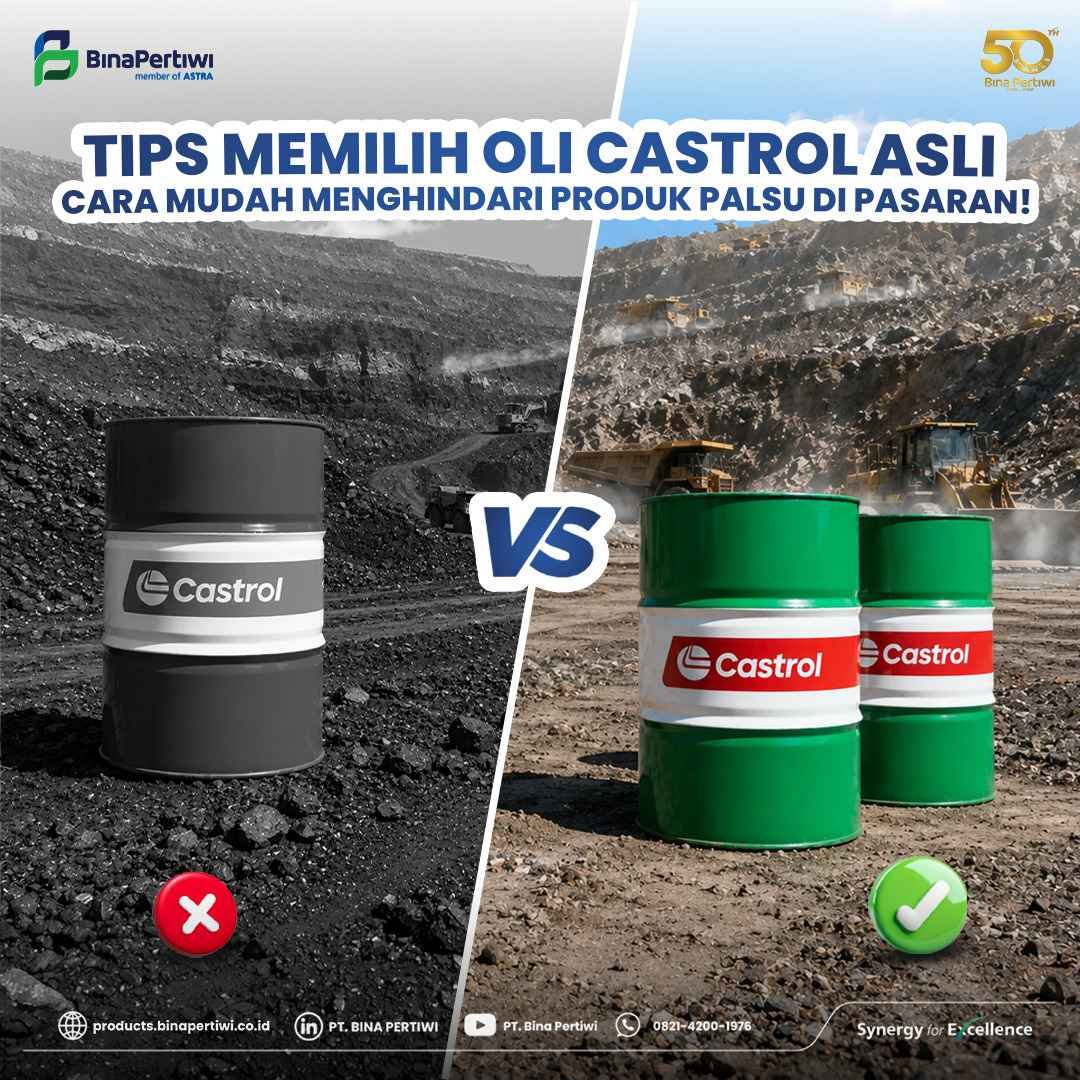 Bina Pertiwi Pasok Oli Castrol untuk Berbagai Kebutuhan Industri, Transportasi, dan Alat Berat