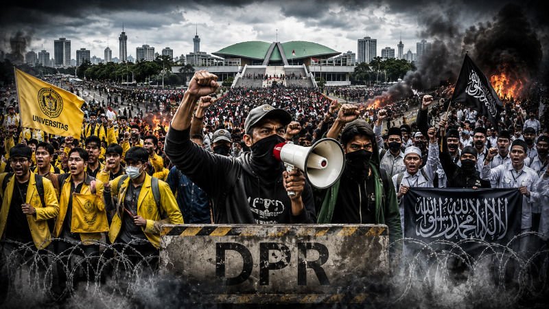 Jakarta Dikepung Aksi 27 Agustus 4 Kelompok Massa Duduki DPR, Ini Daftar Tuntutan Masing-Masing!