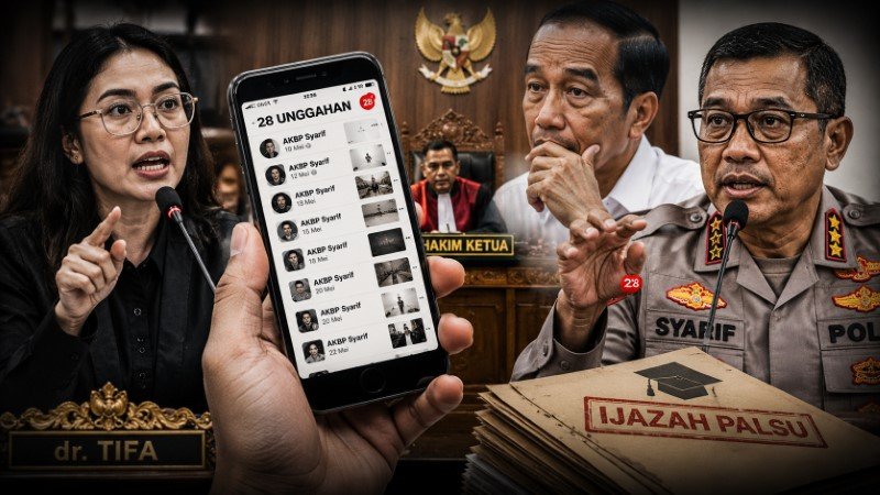 Terkuak di Sidang Dokter Tifa AKBP Syarif Tunjukkan 28 Unggahan Soal Tudingan Ijazah Palsu ke Jokowi!