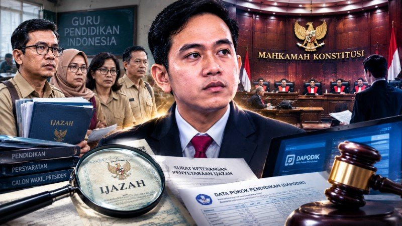 Bandingkan Nasib Guru dan Wapres: Syarat Dapodik Wajib S1, Ijazah Gibran Malah Cuma Setara Bimbel!
