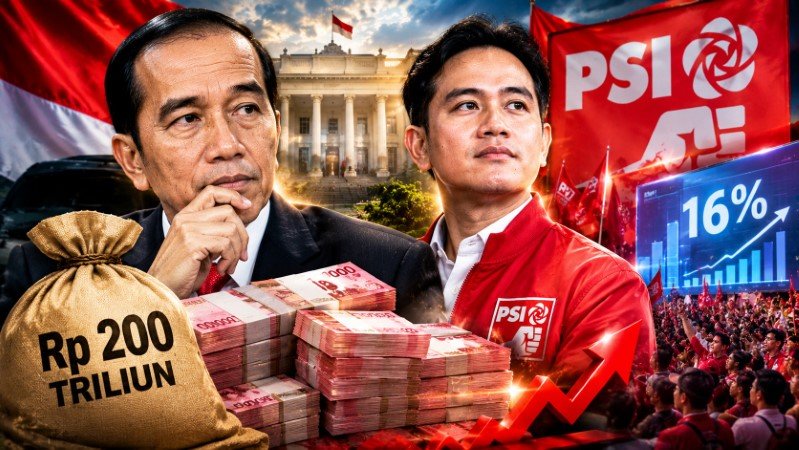 FANTASTIS! Jokowi Disebut Siapan Dana 200 Triliun untuk PSI Meraih 16 Persen di Pemilu 2029